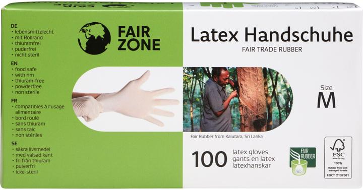 Image du produit Fair Zone Einweg Latex Handschuhe (M)