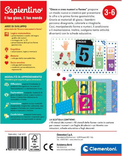 Energie-Label Clementoni Sapientino - Play and Create: Numbers