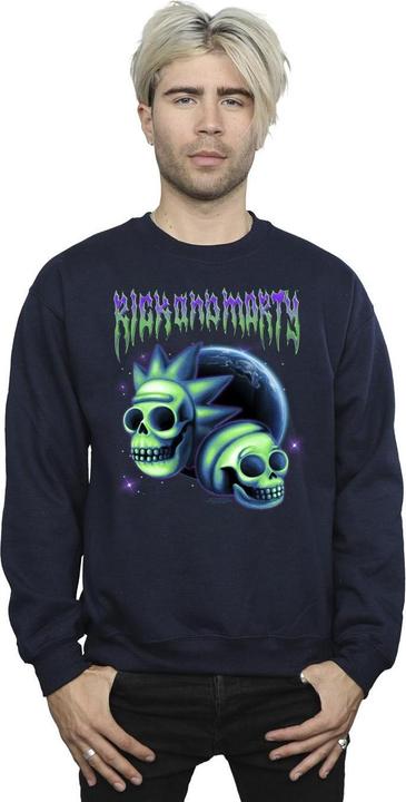 Actual product image Rick And Morty Mens Space Skull Sweatshirt (XXL)