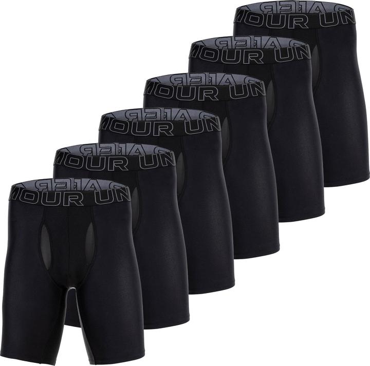 Under Armour Boxershort Sportlich Figurbetont UA PERFORMANCE TECH - SOLID 9 IN 6PK