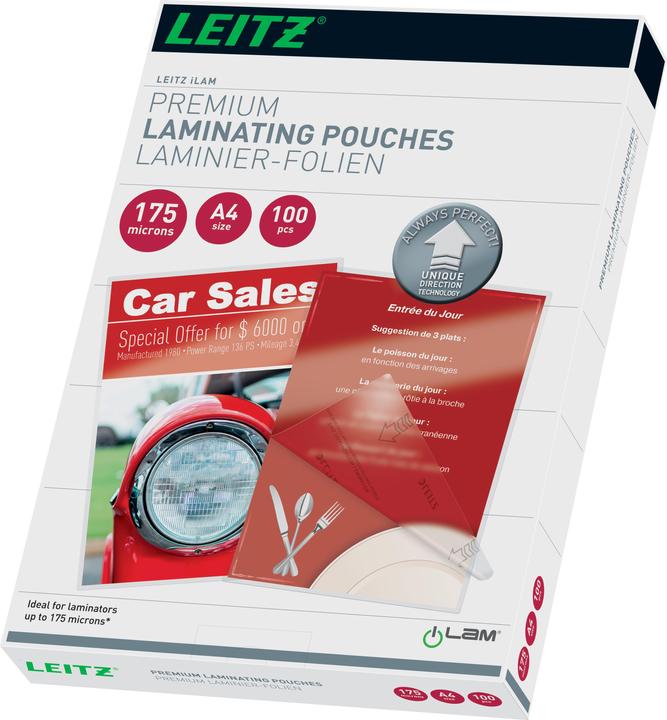 Actual product image Leitz Laminating film (A4, 100 Piece, 175 µm)