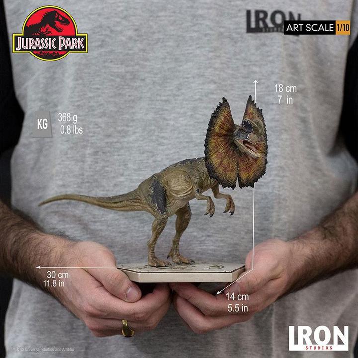 Actual product image Iron Studios Jurassic World Icons statuette Dilophosaurus 9 cm