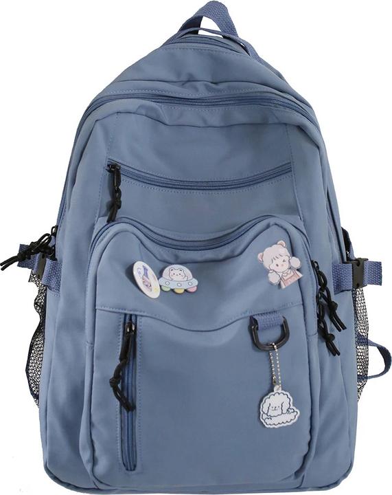 Only-Bags.Store Grosser Studentenrucksack Abzeichen Rucksack Schultasche Hohe Kapazität Rucksack Niedlich Freizeit