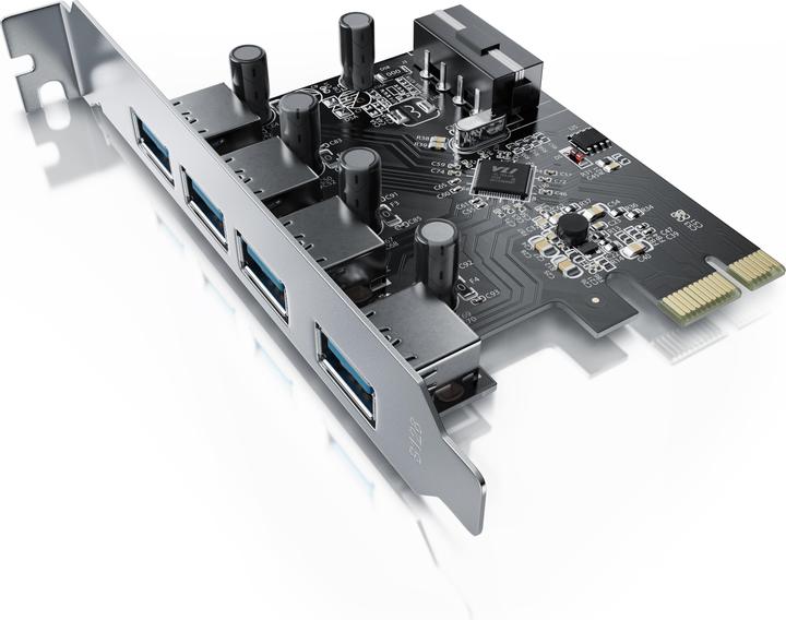 CSL 4 Port USB 3.0 PCI Express Controllerkarte, 4 Schnittstellen, USB Hub