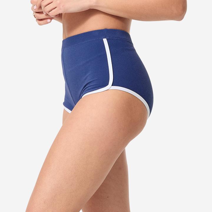 Immagine prodotto Olaian Women’s high-waisted surf shorty swimsuit bottoms - Caro Blue (40, 42)