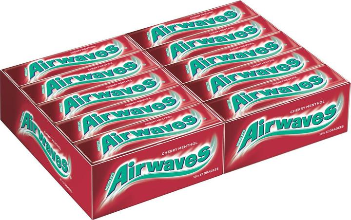 Image du produit Airwaves Cherry Menthol (30 pcs, 420 g)