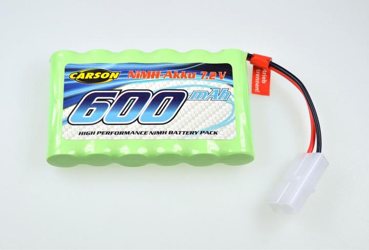 Immagine prodotto Carson Batteria per modelli RC Sport (NiMh) 7,2 V 600 mAh Connettore Tamiya (7.20 V, 600 mAh)