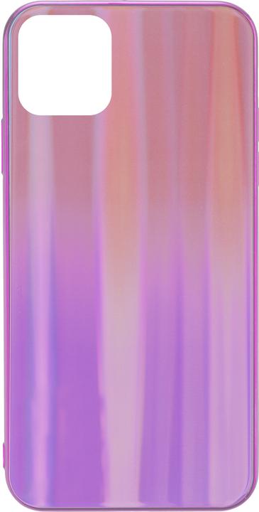 Produktbild Peter Jäckel COMMANDER Glas Back Cover RAINBOW für Apple iPhone 12/ 12 Pro Purple (Apple iPhone 12 mini, Apple iPhone 12 Pro)