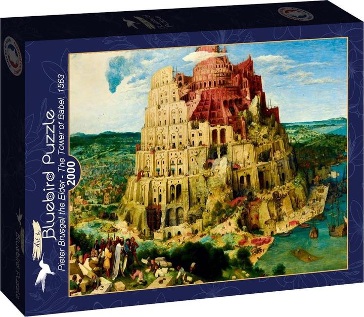 Actual product image Bluebird Puzzle 2000 pieces Pieter Bruegel the Elder - The Tower of Babel, 1563 (2000 pieces)