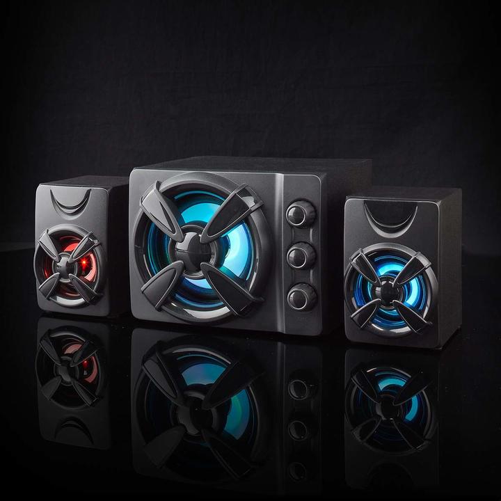 Produktbild Nedis Gaming-Lautsprecher | Lautsprecherkanäle: 2.1 | Stromversorgung über USB | 3.5 mm Stecker | 33