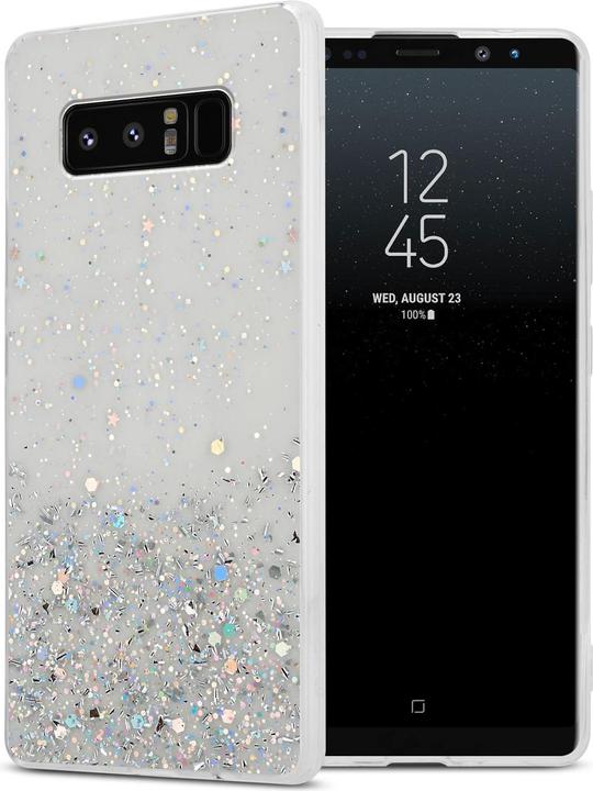 Transparent mit Glitter