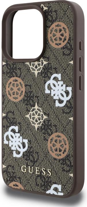 Image du produit Guess GUHMP16XP4PWPW iPhone 16 Pro Max brązowy/brown MagSafe PU Peony On 4G Background (Apple iPhone 16 Pro Max)