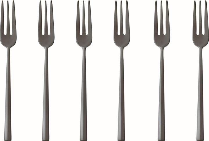 Immagine prodotto Sambonet Forchetta da torta Rock 6 pezzi, Nero (6 Pezzo/i, Forcone)