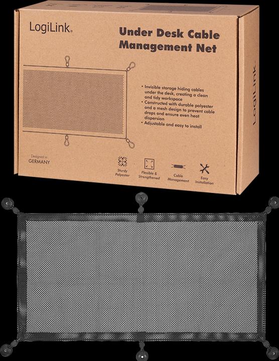 Productafbeelding LogiLink Kabelnet, 69x34cm, polyester, zwart (2346 cm)