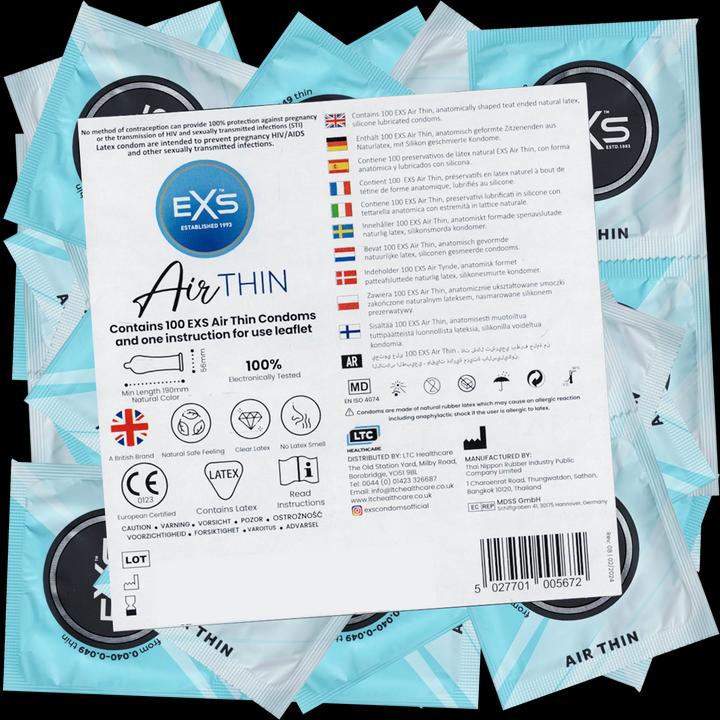 Nutritional values and ingredients EXS Air Thin (100 pcs.)