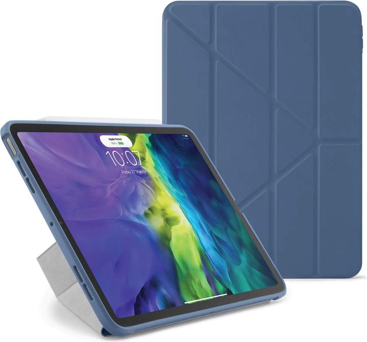 Actual product image Pipetto iPad Air 10.9 Origami Case (Color: Dark Blue) (A2316, A2325, A2072)