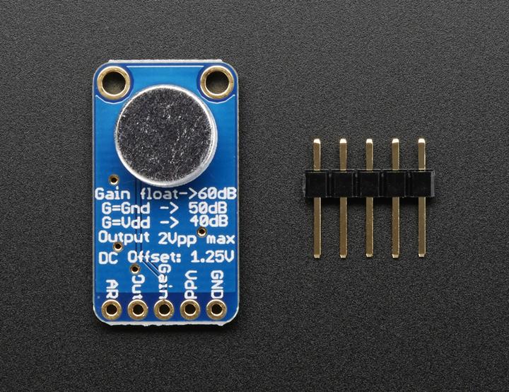 Actual product image Adafruit Electret Microphone Amplifier MAX9814 (Loudspeaker)