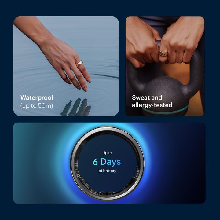 Immagine prodotto Luna Ring Smart Ring (13, Oro illuminato dal sole)