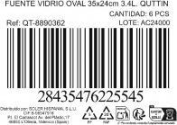 Immagine prodotto Quttin bicchiere da caffè ovale 35x24cm 3,4l