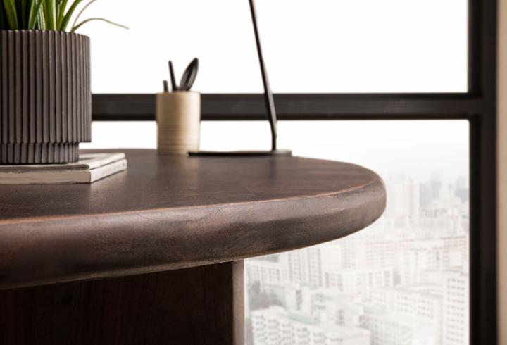Produktbild FineBuy Schreibtisch Computertisch 180 cm Massivholz Bürotisch Nierenform