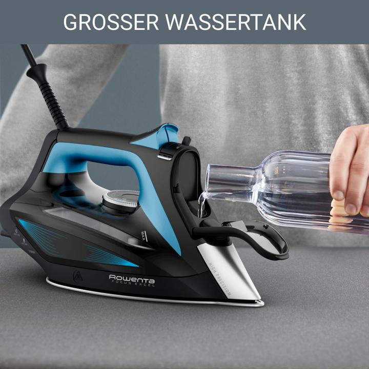 Produktbild Rowenta DW5310 Dampfbügeleisen Microsteam 400 HD Laser 2700 W Schwarz, Blau (2700 W, 180 g/min)