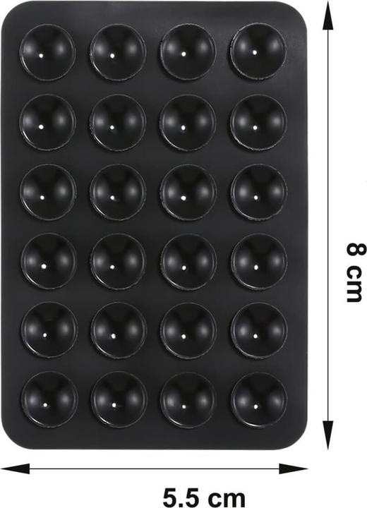 Actual product image Apfelkiste Universal Silikon Saugnapf Smartphone Halterung Selbstklebend