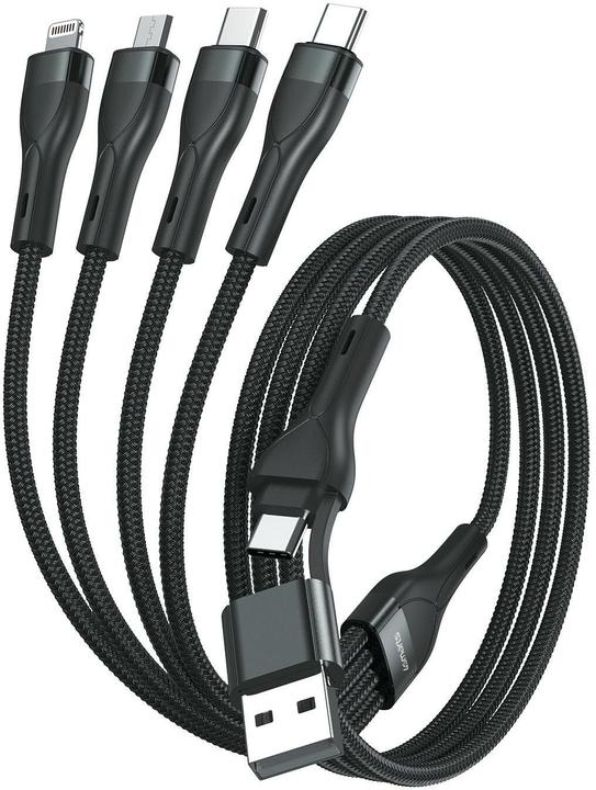 Productafbeelding 4smarts Multi oplaadkabel 4in2 (1.20 m, USB 2.0)