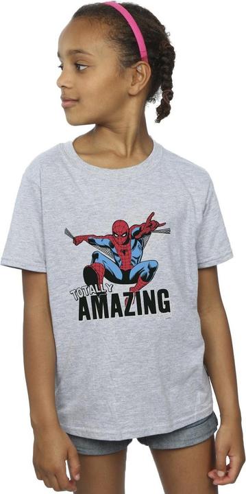 Actual product image Girls Spider-Man Amazing Cotton T-Shirt (116)