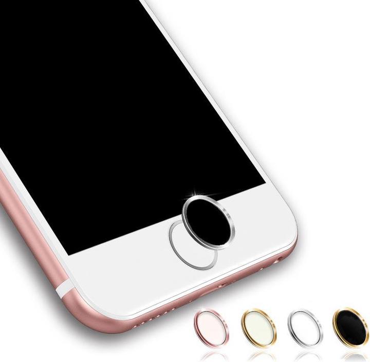 Immagine prodotto Hermex Apple iPad Mini 4 pulsante di protezione pulsante Home Touch ID argento nero (1 Pezzo/i, IPad Mini 4, iPhone SE, iPad Air 2, iPhone 5S)