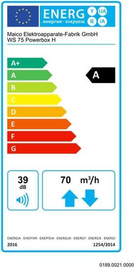 Image du produit Maico Unité de ventilation semi-centralisée WS 75 Powerbox H