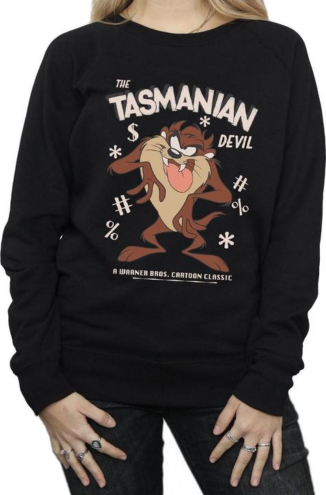 Actual product image Looney Tunes Womens/Ladies Tasmanian Devil Vintage Heather Sweatshirt (XXL)