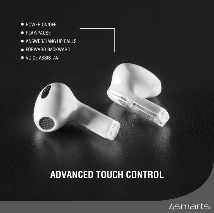Actual product image 4smarts True Wireless Bluetooth Headphones SkyBuds Lucid white (NC, 25 h, Wireless)