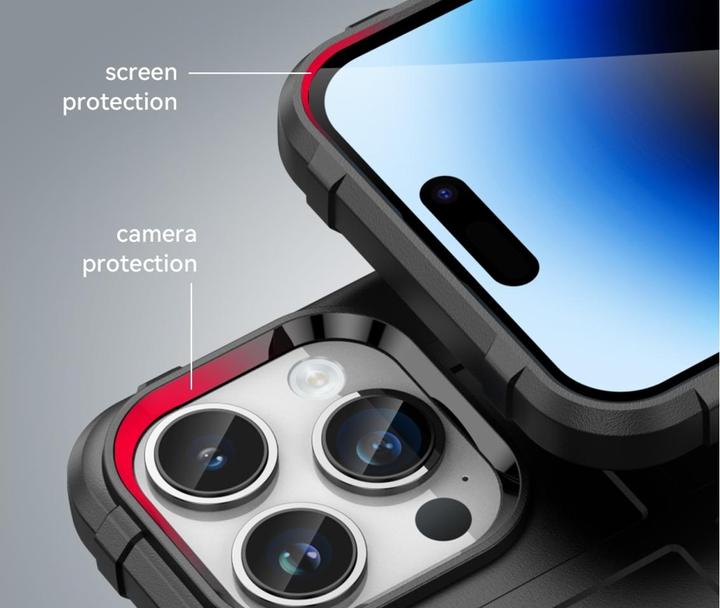 Produktbild Screenguard Apple iPhone 15 Pro Rugged Shield Hülle (Apple iPhone 15 Pro)