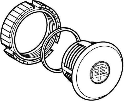 Actual product image Schneider Electric Blind plug 22mm black