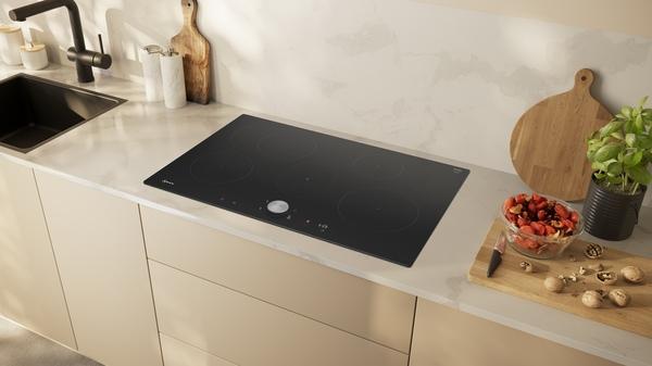 Immagine prodotto Neff N 90, Piano cottura a induzione, 80 cm, Nero, a filo (integrato), T58PTF1L0