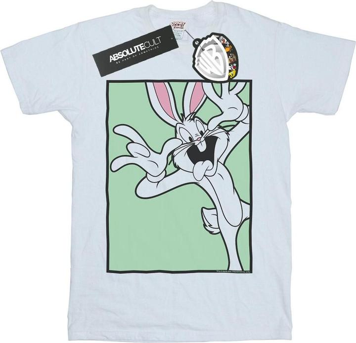 Actual product image Looney Tunes Womens/Ladies Bugs Bunny Funny Face Cotton Boyfriend T-Shirt (3XL)