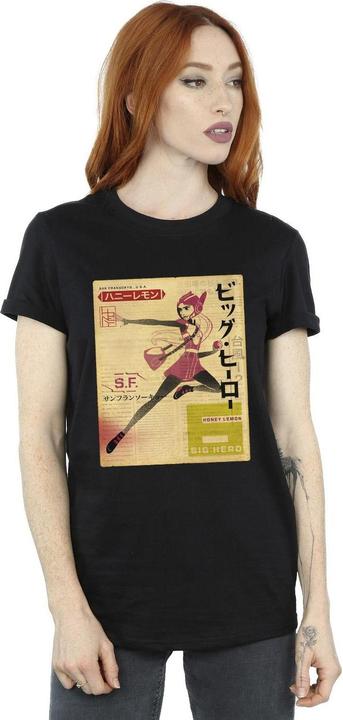 Produktbild Disney Big Hero 6 Baymax Honey Lemon Newspaper TShirt (M)