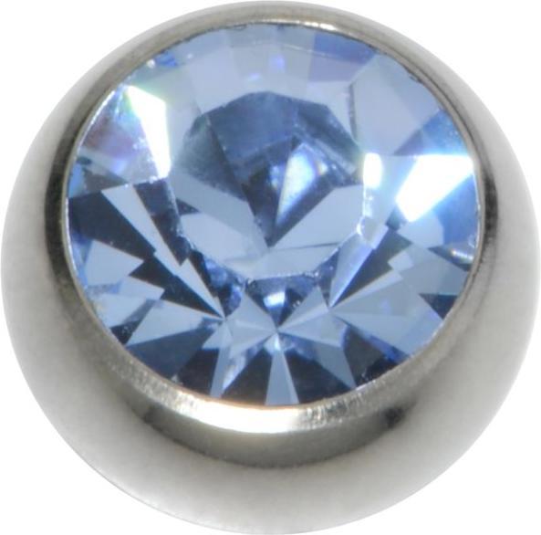 Actual product image Bijouteria Piercingball (Surgical steel 316L, Crystal)