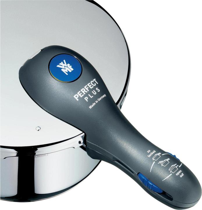 Produktbild WMF Schnellkochtopf 8,5l inkl. Einsatz Dampfkochtopf Perfect Plus Induktion (22 cm, Dampfkochtopf)