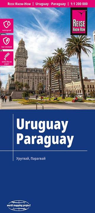 Produktbild Landkarte Uruguay, Paraguay (1:1.200.000)