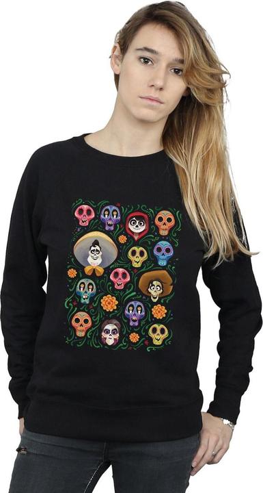 Actual product image Disney Womens/Ladies Coco Heads Pattern Sweatshirt (S)