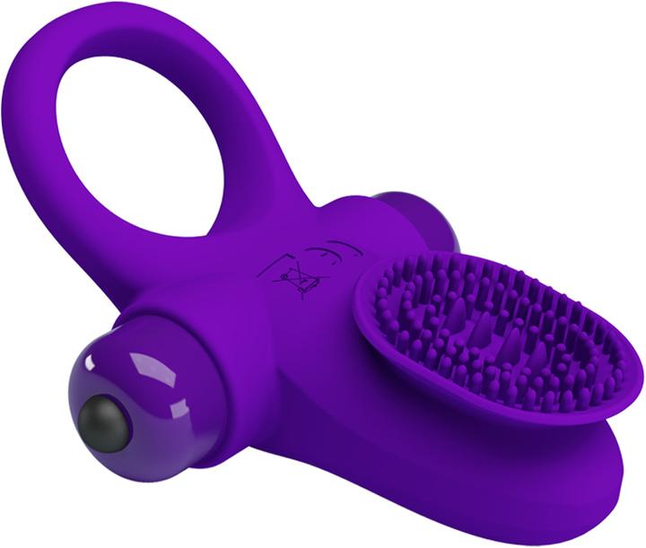 Produktbild Pretty Love Vibrieren Penisring mit PerineumStimulator (5.60 cm)