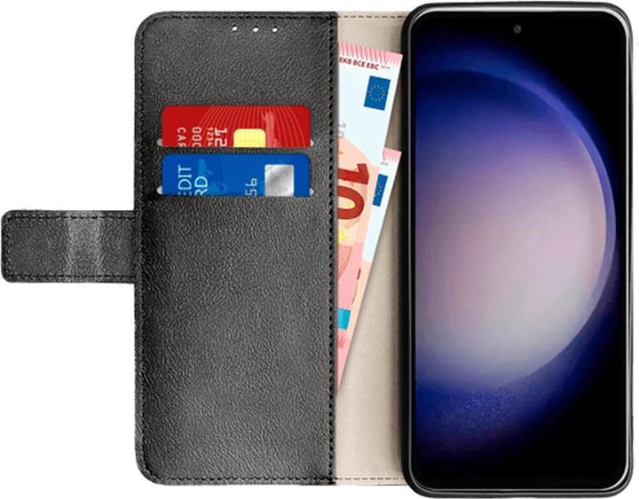 Actual product image Just in Case Pu-Leather Book Cover Black Samsung Galaxy S23 FE (Samsung Galaxy S23 FE)