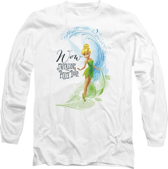 Actual product image Disney Interactive Studios Unisex Adult Wow Swirling Pixie Dust Tinker Bell T-Shirt (S)