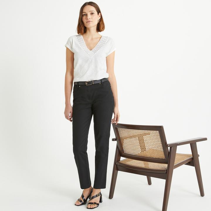 Image du produit Anne Weyburn Pantalon droit cinq poches en coton stretch (40)