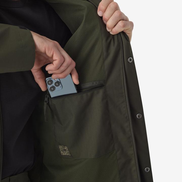 Image du produit Solognac Veste de pluie 500 vert (L)