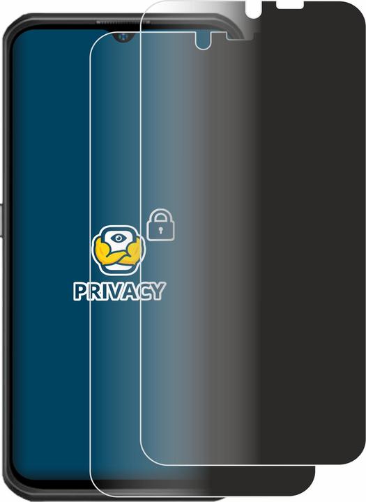 Productafbeelding BROTECT Anti-spionnetje privacyfolie Beschermfolie tegen blauw licht (2 Stuk, Ulefone Armor 17 Pro)