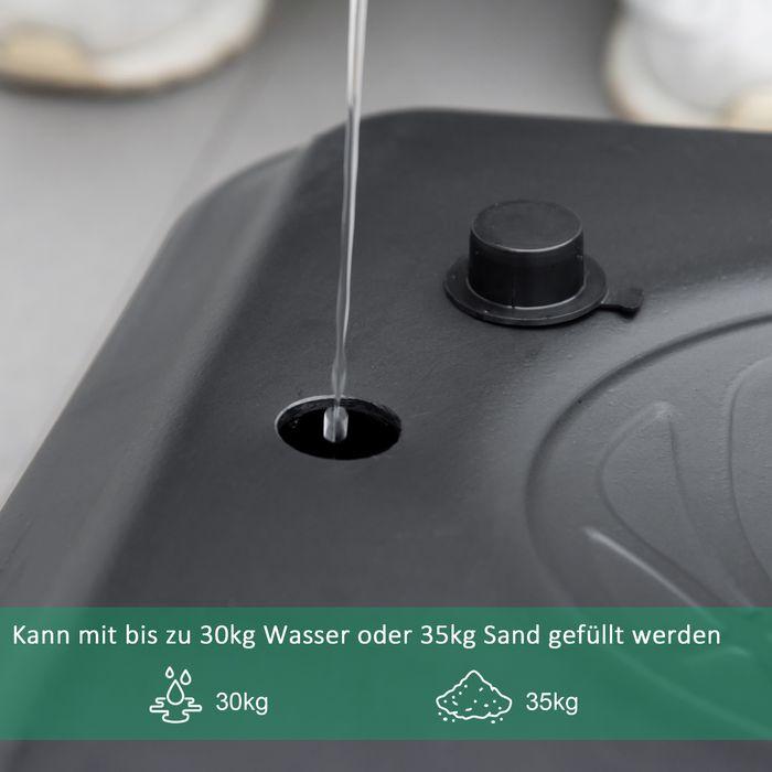 Produktbild Swisshandel24 Basketballkorb mit Ständer Outdoor höhenverstellbar Basketballständer mit Rädern 195-250 cm geeignet