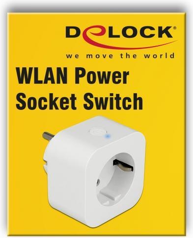 Produktbild Delock Steckdosen Schalter mit Tasmota Firmware (CEE 7/3)
