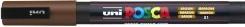 Actual product image Posca Marker PC-3M round tip (Brown, 0.90 mm, 1 x)